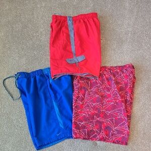 2 Nike Brand 1 Columbia Brand Men's Swim/Athletic Shorts Size M